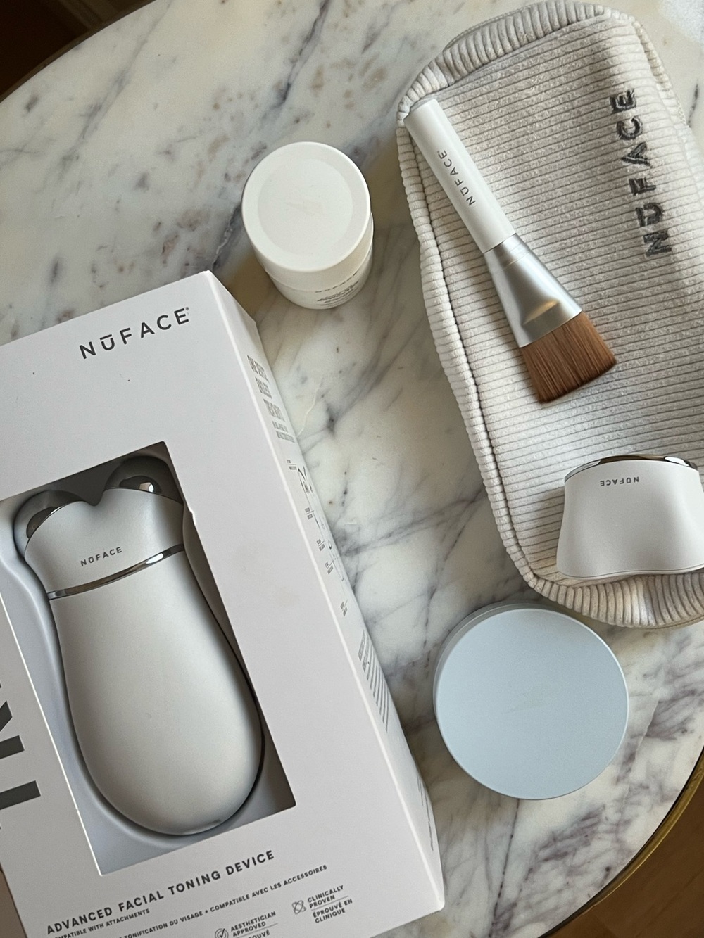 NEW NuFACE TRINITY+ Facial Toning Device LED Attachment Bundle